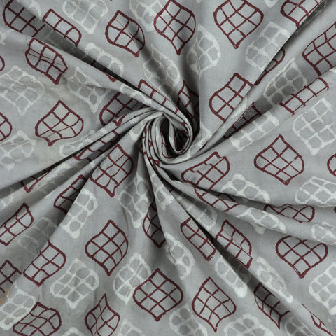 Grey Handmade Natural Cotton Fabric 1st fabric