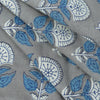  blueand Grey Cotton printFabric1st fabric