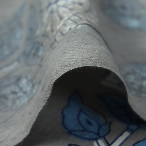  blue  and Grey Cotton print  Fabric  1st fabric