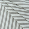 Grey Striped Printed Soft Cotton Fabric