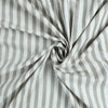 Grey Striped Printed Soft Cotton Fabric