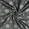 Polka Dot Grey Mud Resist Print Cotton Fabric - 1st fabric