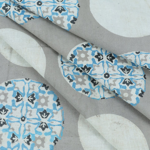 Grey Cotton print Fabric - 1st fabric