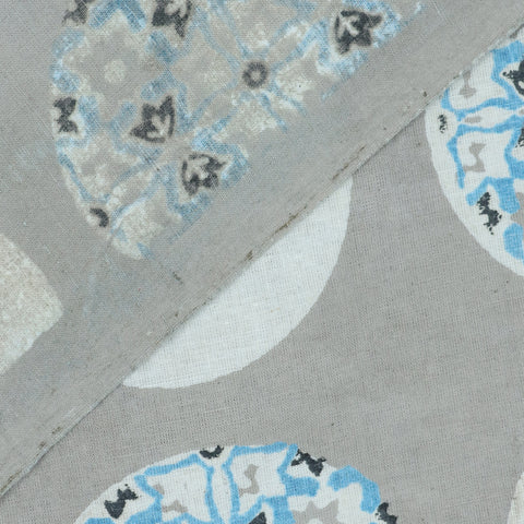Grey Cotton print Fabric - 1st fabric