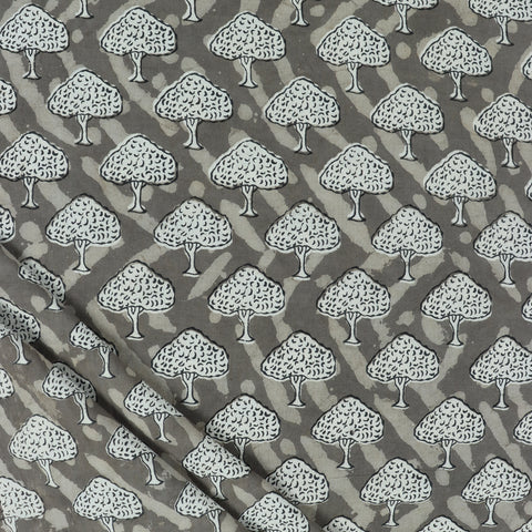 Trees Printed Jaipuri Handmade Natural Cotton Fabric
