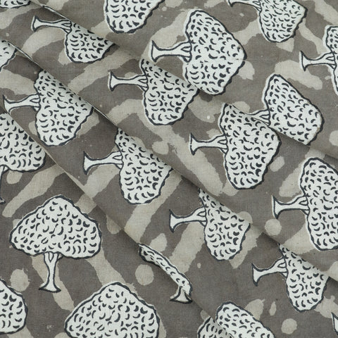 Trees Printed Jaipuri Handmade Natural Cotton Fabric