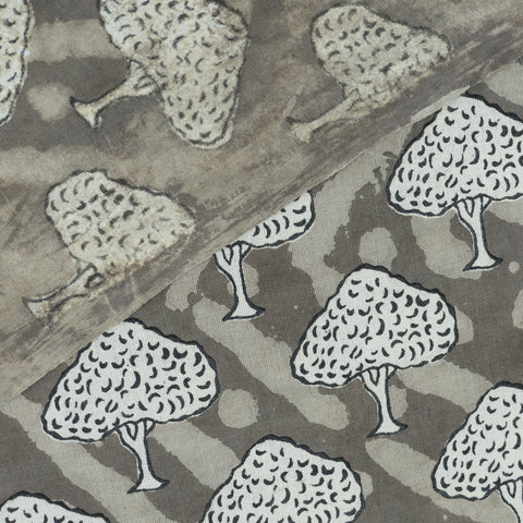 Trees Printed Jaipuri Handmade Natural Cotton Fabric