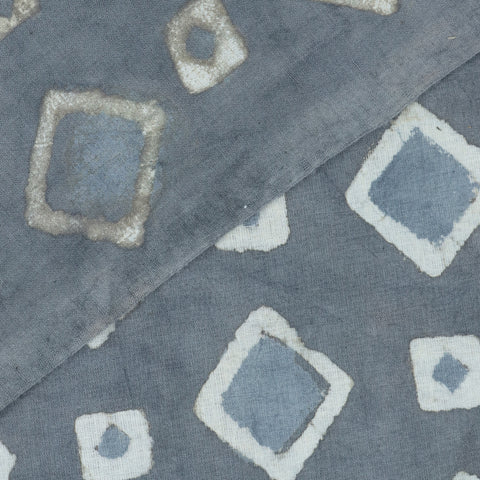 hand block grey cotton print fabric 1st fabric