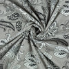  Grey Kashish Print Natural Cotton Fabric 1st Fabric