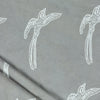 Grey Handmade Birds Print cotton fabric