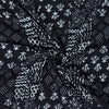 black print cotton fabric