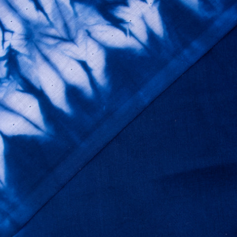 Blue Tie Dye Print Cotton Fabric - 1stFabric