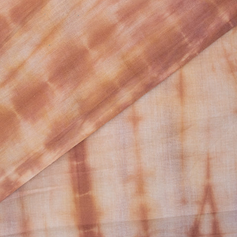 Brown Tie Dye Cotton Print Fabric - 1stFabric