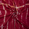 Red Tie Dye Cotton Print Fabric - 1stFabric