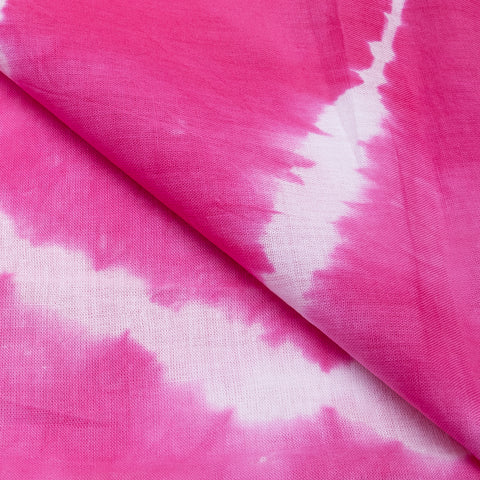 Pink Tie Dye Cotton Print Fabric - 1stFabric