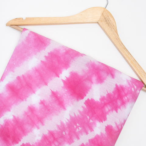 Pink Tie Dye Cotton Print Fabric - 1stFabric