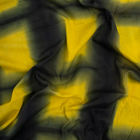 Yellow Tie Dye Cotton Fabric - 1stFabric
