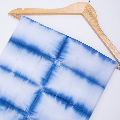 Sky Blue Tie Dye Cotton Fabric - 1stFabric