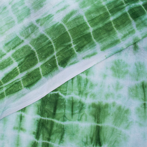 Green Tie Dye Cotton Fabric - 1stFabric