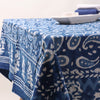 Pure Vegetable Dyed Paisley Block print Cotton Tablecloth Hand Printed India Cotton Fabric Natural Vegetable Dye Sewing Linen