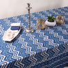 Indigo Fabric block print Tablecloth ikat Hand Printed India Fabric Natural Vegetable Dye Sewing Linen, Wedding Tablecloth