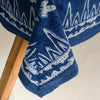 indigo blue cotton print fabric indian clothing fabric