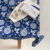 indigo blue cotton print fabric indian clothing fabric