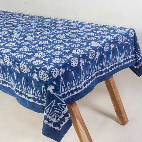  Floral Block Print Floral Indian Hand Block Printed blue print fabric