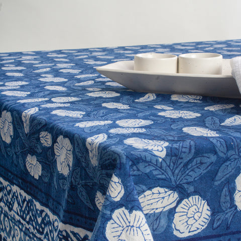 indigo blue cotton print fabric jaipur print fabric