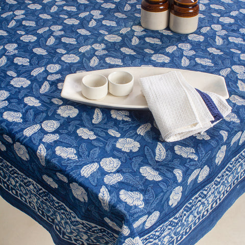 indigo blue cotton print fabric jaipur print fabric