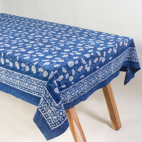 indigo blue cotton print fabric jaipur print fabric