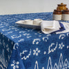 indigo blue cotton print fabric